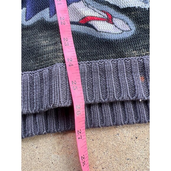 Vintage C+E+K Anime Samurai Ninja Graphic Knit Sweater Size L - Picture 5 of 5